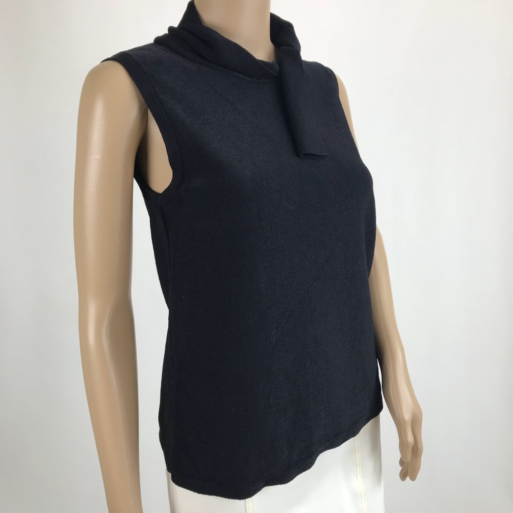 Jones New York Tie-Neck Sleeveless Sweater